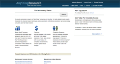 Desktop Screenshot of anythingresearch.com